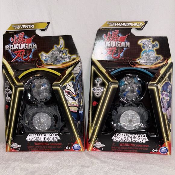 Bakugan Diamond Special Attack Ventri and Special Attack Hammerhead LOT OF 2 NEW - Picture 2 of 5